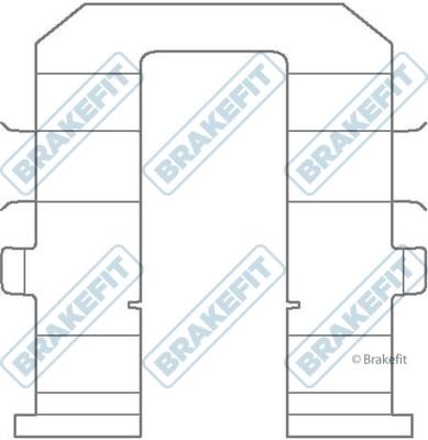 APEC braking BKT1332 Mounting kit brake pads BKT1332