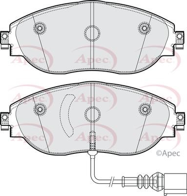 APEC braking PAD2304 Brake Pad Set, disc brake PAD2304