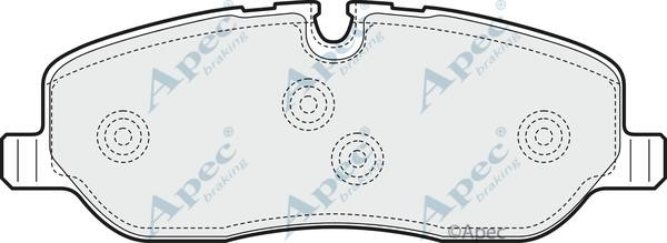 APEC braking PAD1468B Brake Pad Set, disc brake PAD1468B