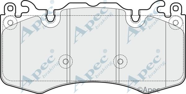 APEC braking PAD1737B Brake Pad Set, disc brake PAD1737B