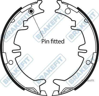 APEC braking BSH1020 Parking brake shoes BSH1020