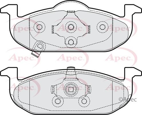 APEC braking PAD2177 Brake Pad Set, disc brake PAD2177