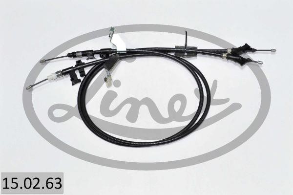 Linex 15.02.63 Handbrake cable 150263 150263 Linex Handbrake cable