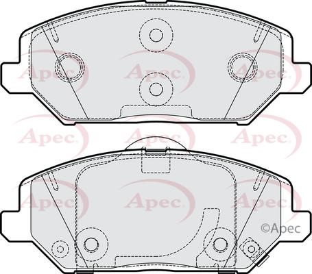 APEC braking PAD2236 Brake Pad Set, disc brake PAD2236