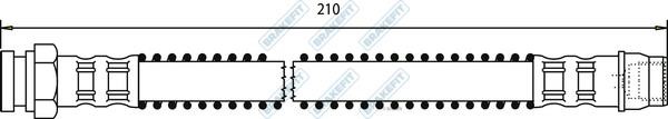 APEC braking BHO4114 Brake Hose BHO4114