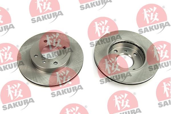 Sakura 604-10-4080 Front brake disc ventilated 604104080