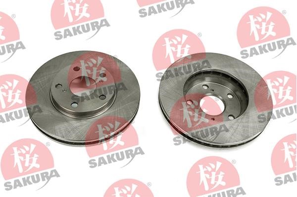 Sakura 604-20-3785 Front brake disc ventilated 604203785