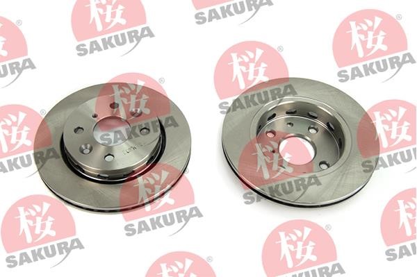 Sakura 604-03-8815 Front brake disc ventilated 604038815