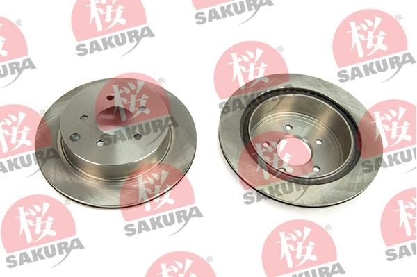 Sakura 605-10-4115 Rear ventilated brake disc 605104115