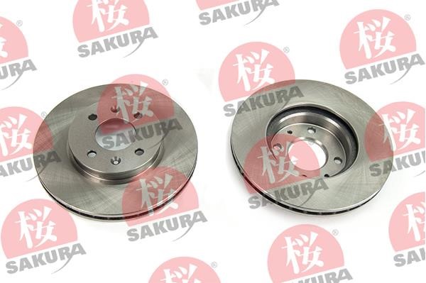 Sakura 604-03-8833 Front brake disc ventilated 604038833