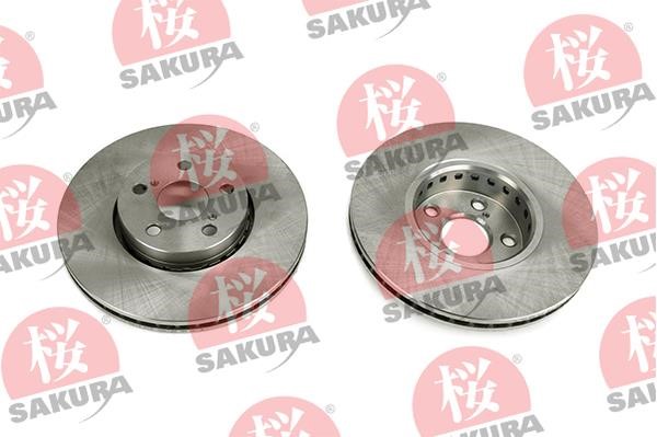 Sakura 604-20-3874 Front brake disc ventilated 604203874