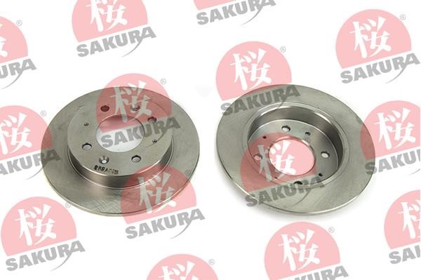 Sakura 605-03-8810 Rear brake disc, non-ventilated 605038810