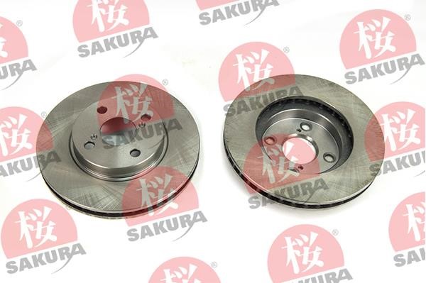 Sakura 604-20-3859 Front brake disc ventilated 604203859