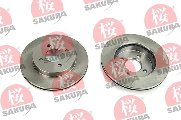 Sakura 604-10-4147 Front brake disc ventilated 604104147