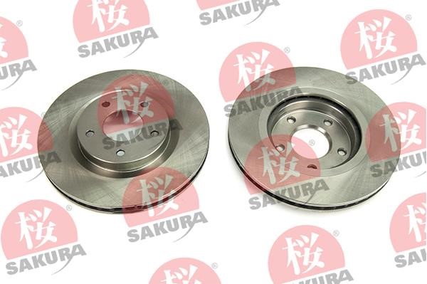 Sakura 604-10-4005 Front brake disc ventilated 604104005