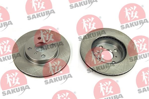 Sakura 604-20-3850 Front brake disc ventilated 604203850
