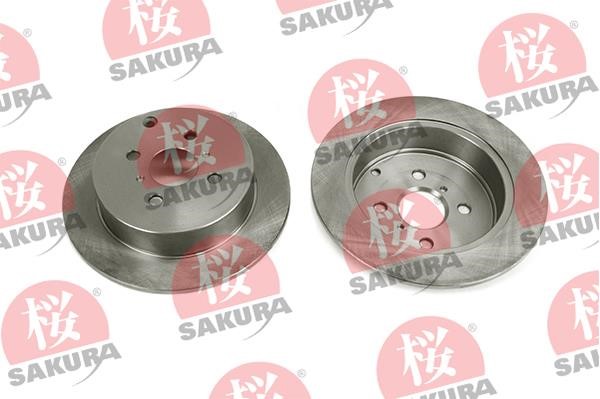 Sakura 605-20-3713 Rear brake disc, non-ventilated 605203713