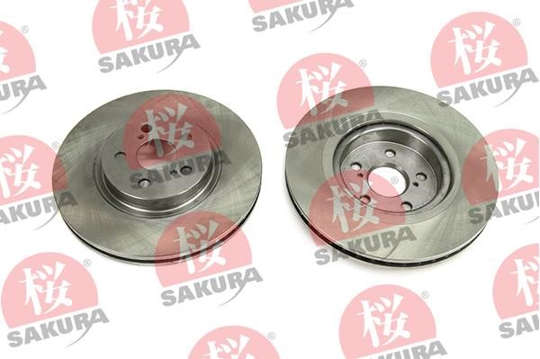 Sakura 604-20-3877 Front brake disc ventilated 604203877