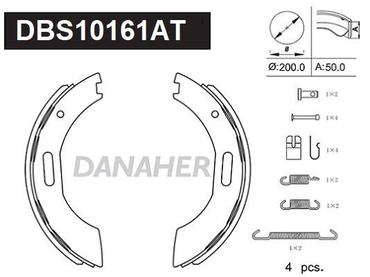 Danaher DBS10161AT Brake shoe set DBS10161AT