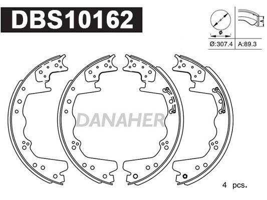 Danaher DBS10162 Brake shoe set DBS10162