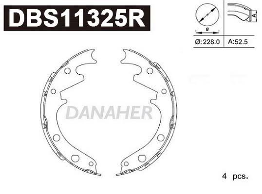Danaher DBS11325R Brake shoe set DBS11325R