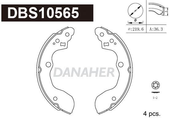 Danaher DBS10565 Brake shoe set DBS10565