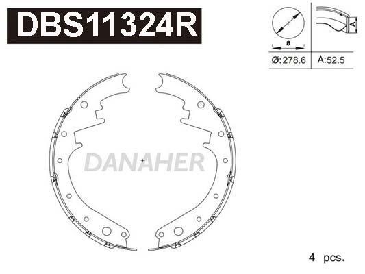 Danaher DBS11324R Brake shoe set DBS11324R