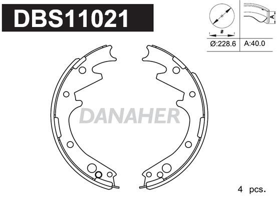 Danaher DBS11021 Brake shoe set DBS11021