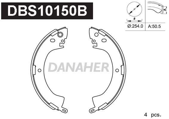 Danaher DBS10150B Brake shoe set DBS10150B