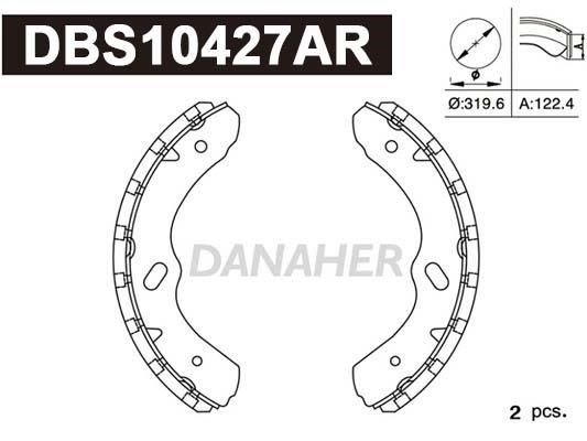 Danaher DBS10427AR Brake shoe set DBS10427AR