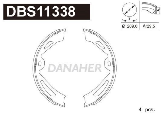 Danaher DBS11338 Brake shoe set DBS11338