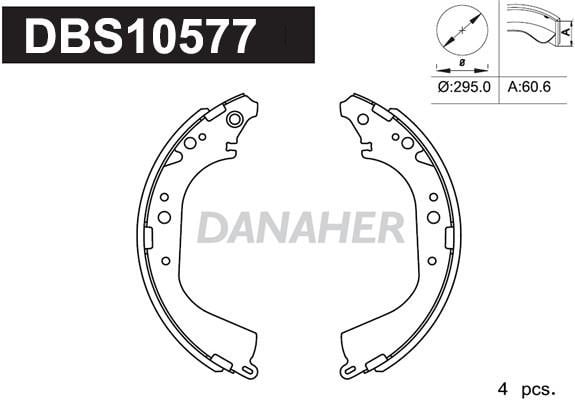 Danaher DBS10577 Brake shoe set DBS10577