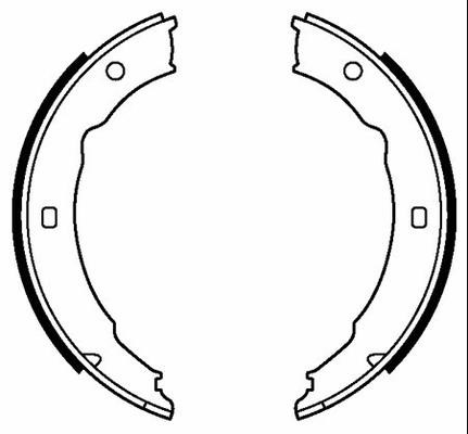 Motorquip VBS631 Parking brake shoes VBS631