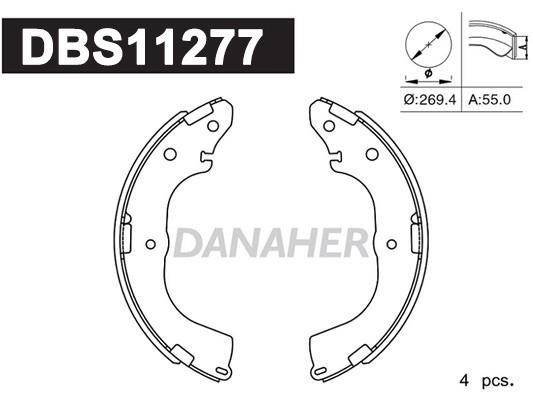 Danaher DBS11277 Brake shoe set DBS11277