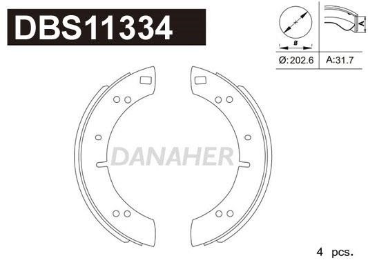 Danaher DBS11334 Brake shoe set DBS11334