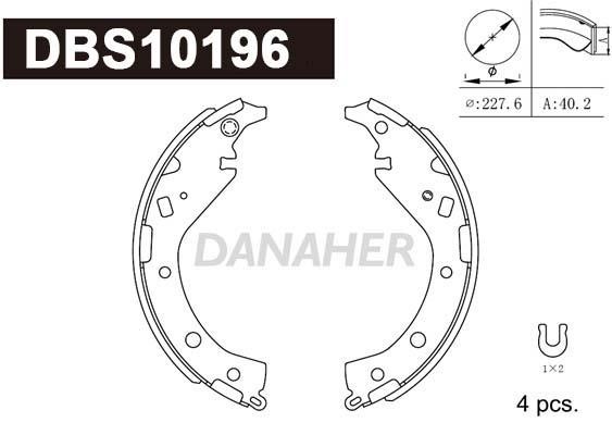 Danaher DBS10196 Brake shoe set DBS10196