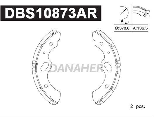Danaher DBS10873AR Brake shoe set DBS10873AR