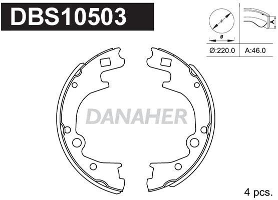 Danaher DBS10503 Brake shoe set DBS10503