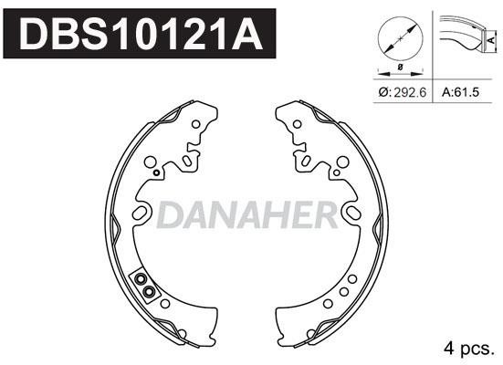 Danaher DBS10121A Brake shoe set DBS10121A