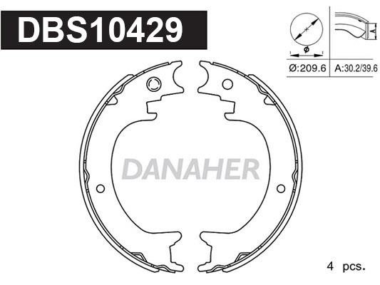 Danaher DBS10429 Parking brake shoes DBS10429