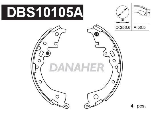 Danaher DBS10105A Brake shoe set DBS10105A
