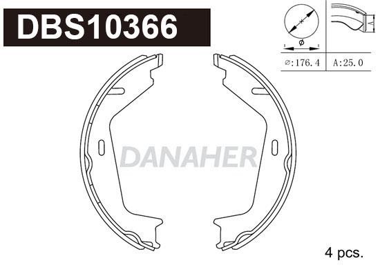 Danaher DBS10366 Parking brake shoes DBS10366