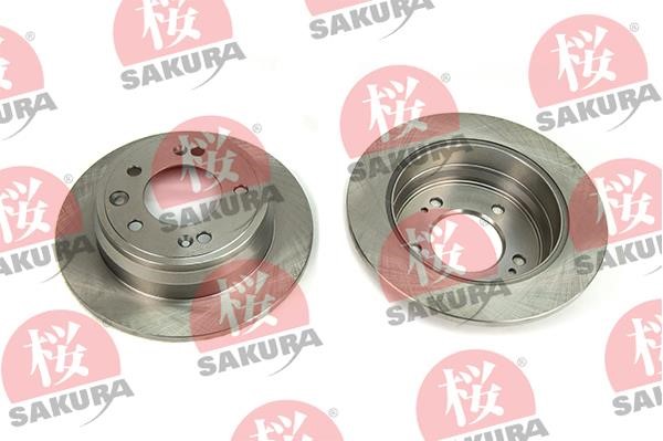 Sakura 605-03-8822 Rear brake disc, non-ventilated 605038822