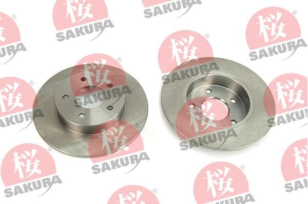 Sakura 605-10-4030 Rear brake disc, non-ventilated 605104030