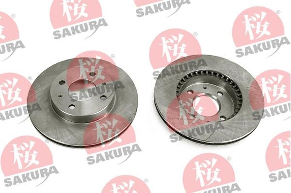 Sakura 604-10-4140 Front brake disc ventilated 604104140