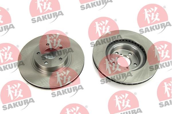 Sakura 604-70-7600 Front brake disc ventilated 604707600