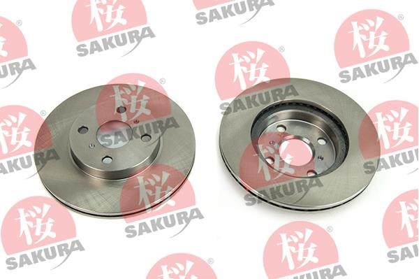 Sakura 604-20-3865 Front brake disc ventilated 604203865