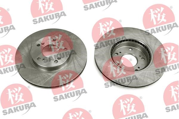 Sakura 604-40-6696 Front brake disc ventilated 604406696