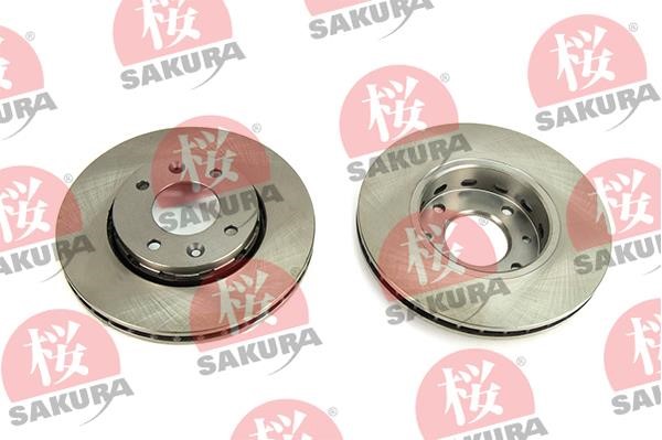 Sakura 604-03-8802 Front brake disc ventilated 604038802