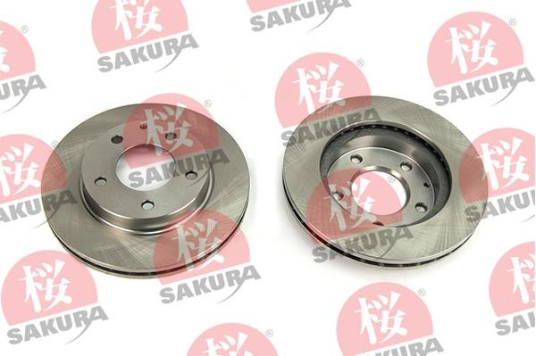 Sakura 604-30-3600 Front brake disc ventilated 604303600